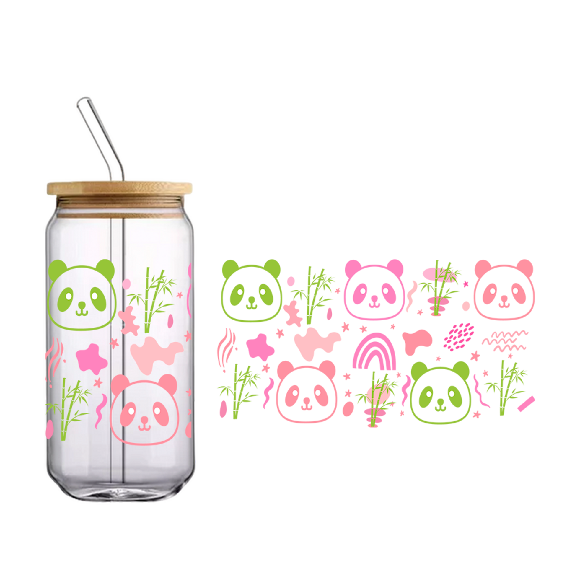 Vaso de bambú "Panda" - 1