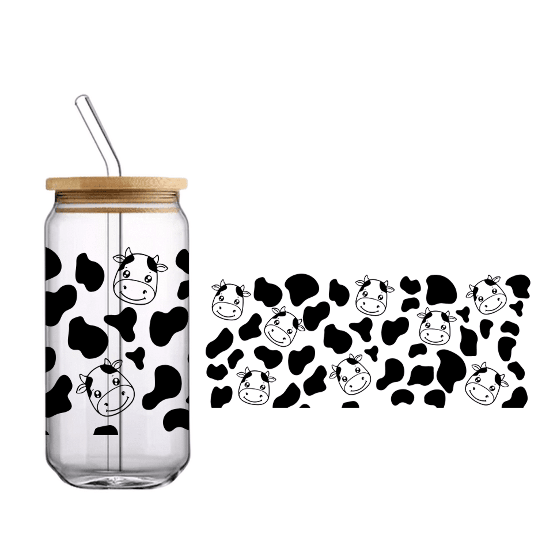 Vaso de bambú "Bebe vaca" - 1