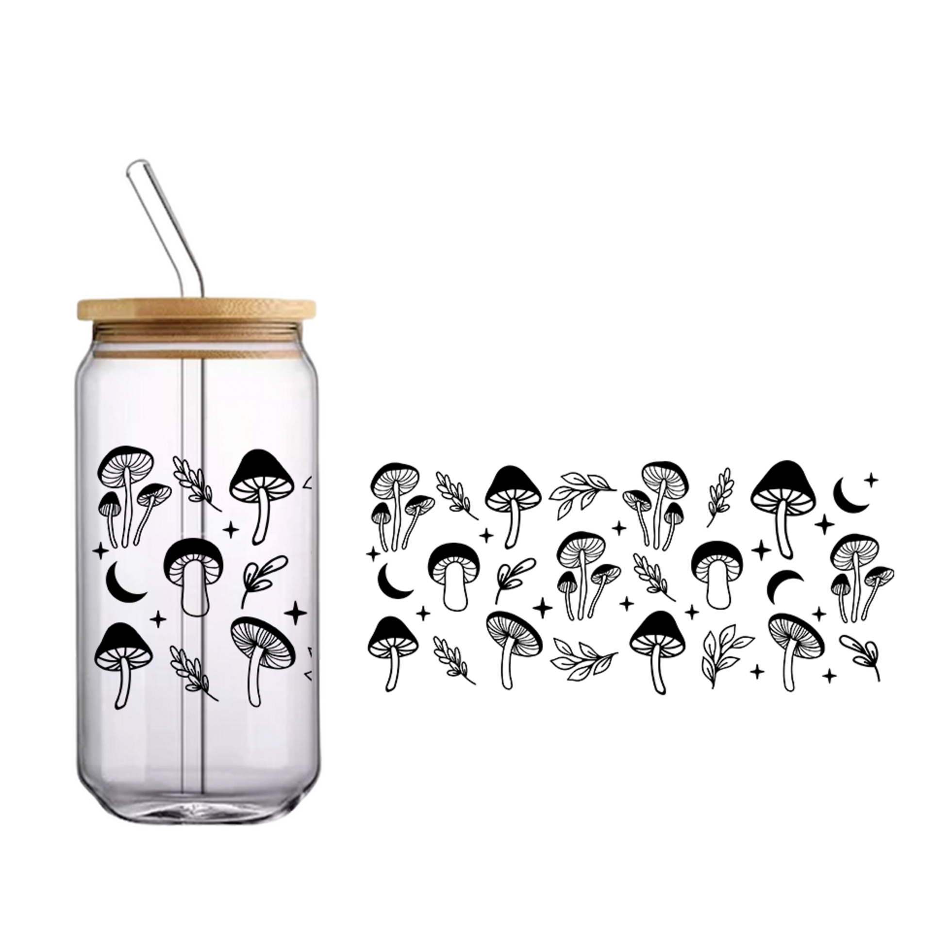 Vaso de bambú "Setas" - 1