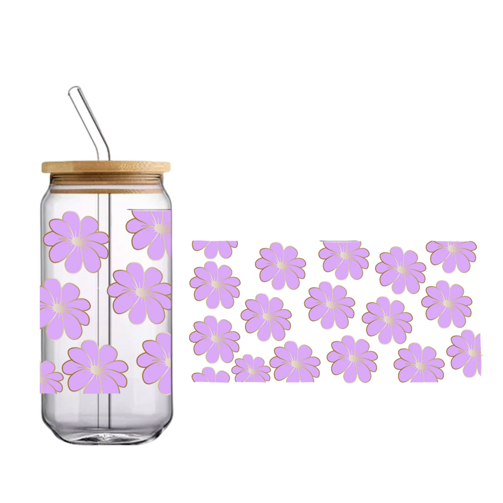 Vaso de bambú "Boom floral" - 1
