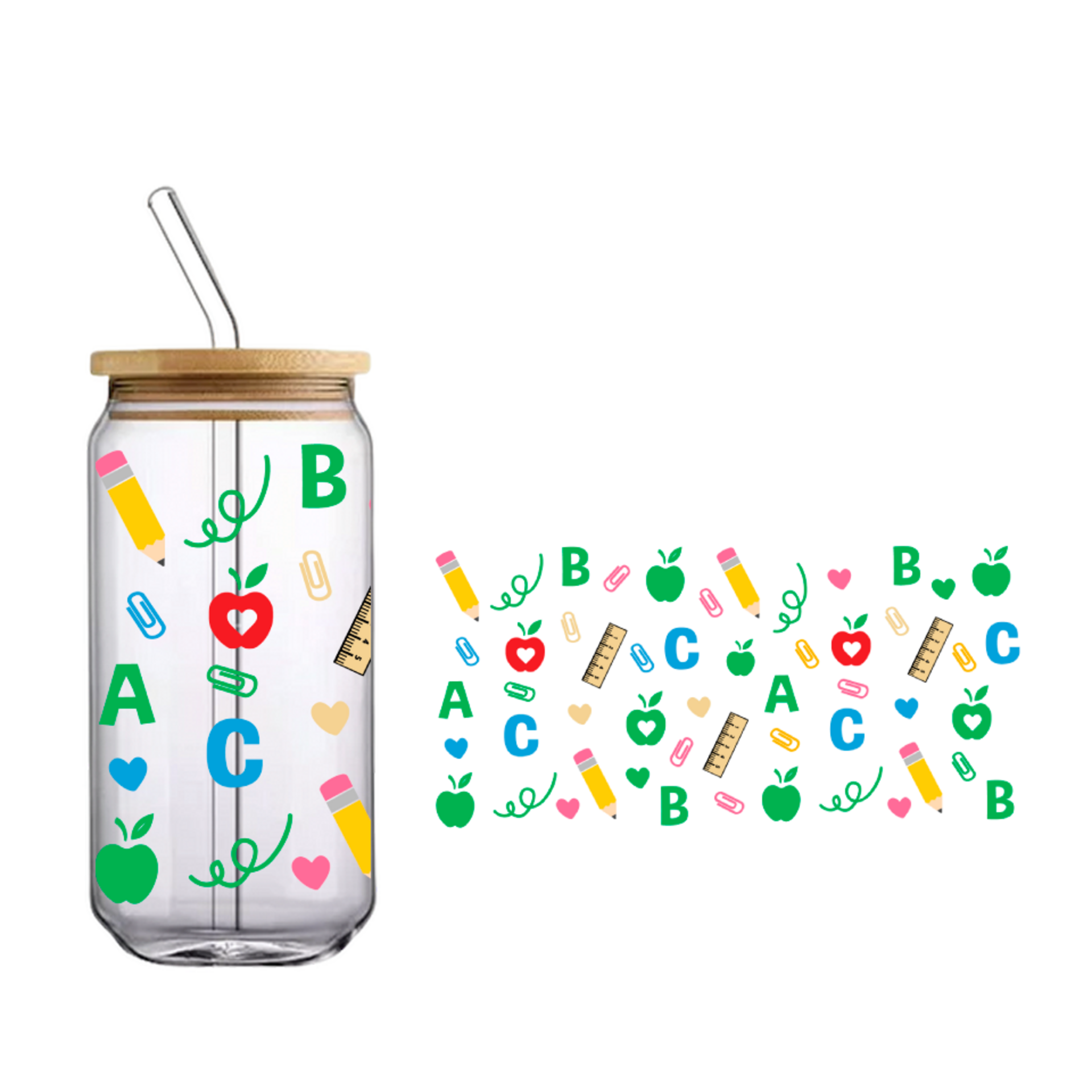 Vaso de bambú "School glass can" - 1