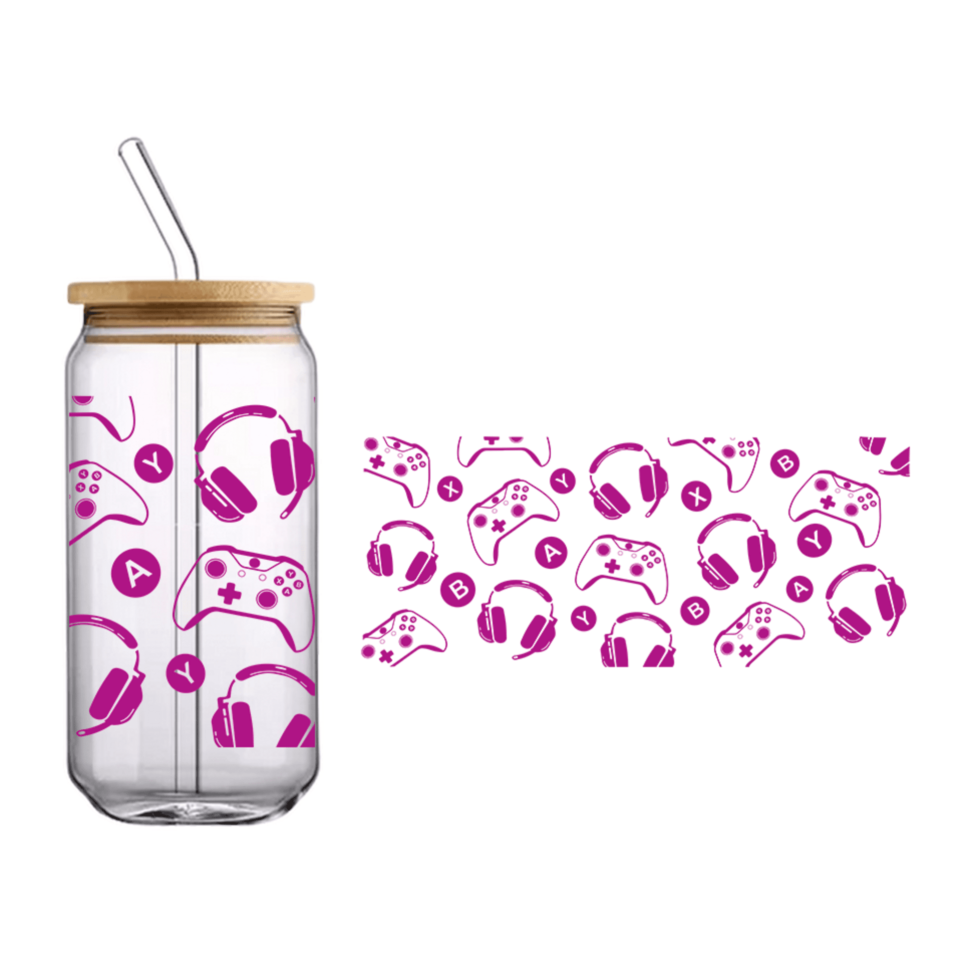 Vaso de bambú "Gaming" - 1