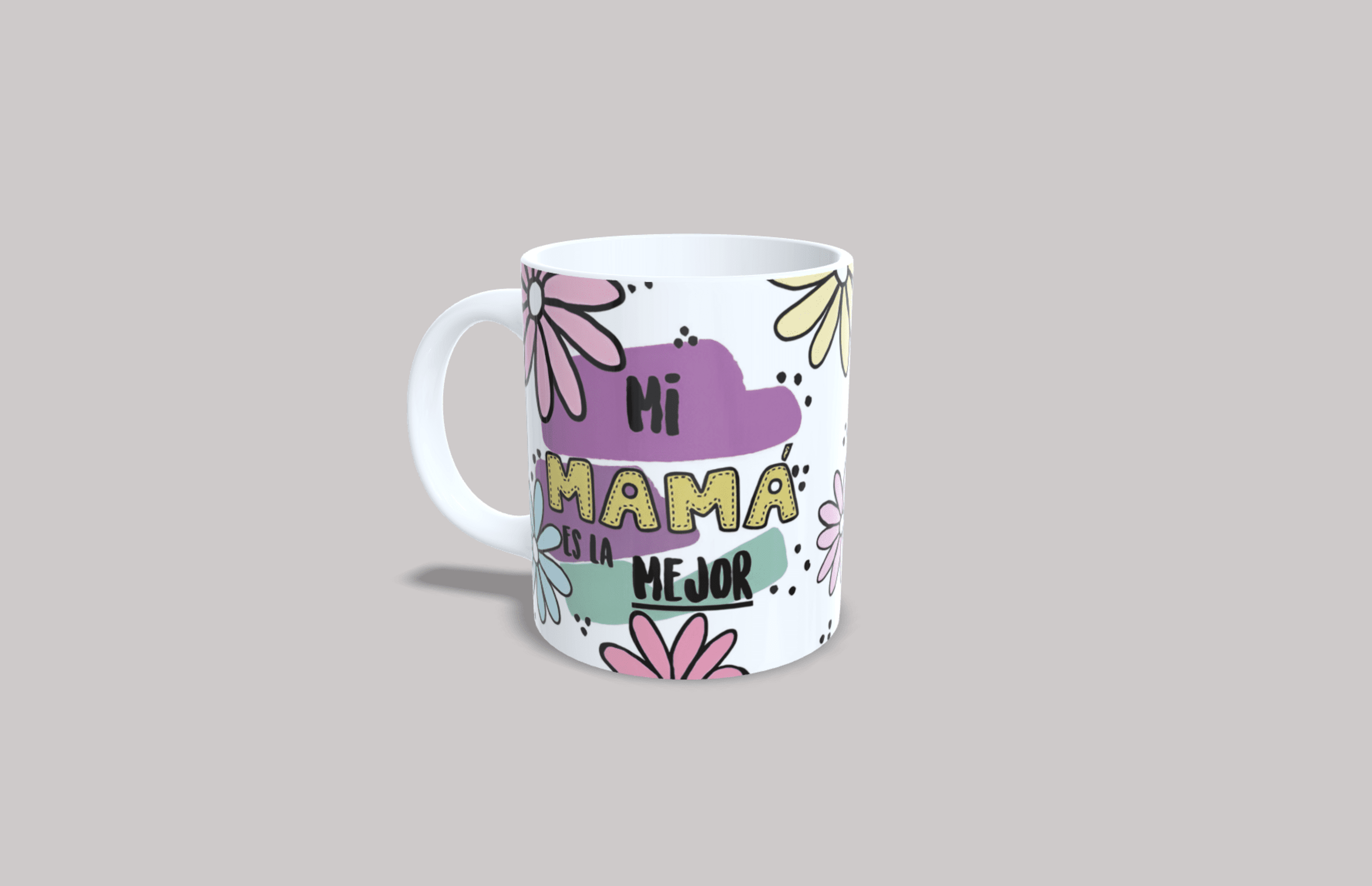 Taza mi mamá folk - 1